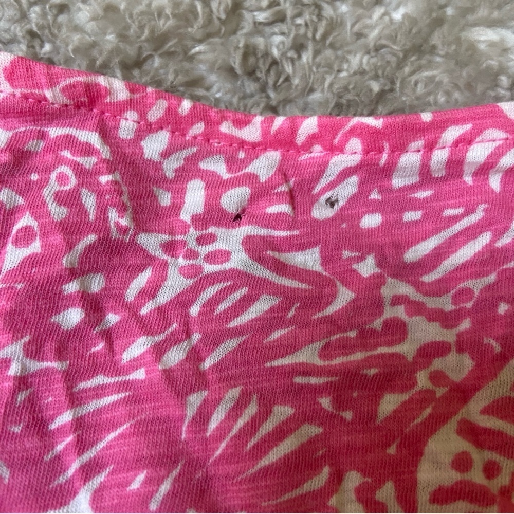 Lilly Pulitzer Pink and White Long Sleeve Dress - Picture 9 of 9